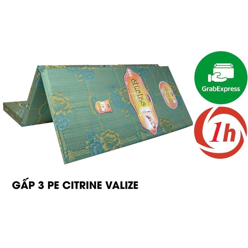 NỆM GẤP 3 PE KOREA 1M-2M (Dày 5cm)- Họa Tiết Ngẫu Nhiên- GIAO NHANH 1H