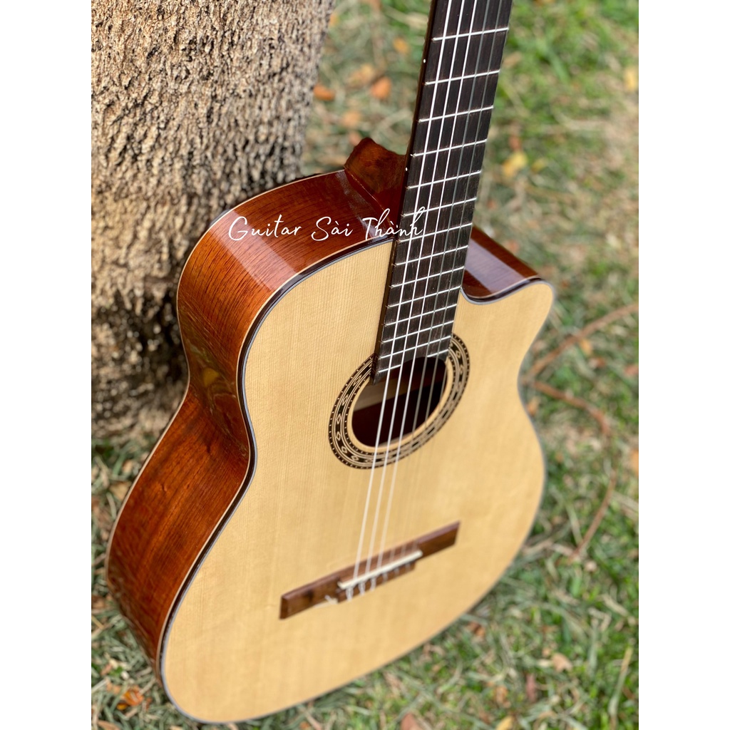 Đàn Guitar Classic ST-C4 Gỗ Điệp Có Kè lưng Gỗ Còng Cườm Tặng Full Box Phụ Kiện