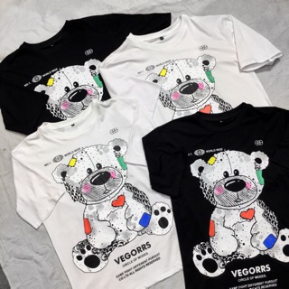 Áo thun gấu đen trắng