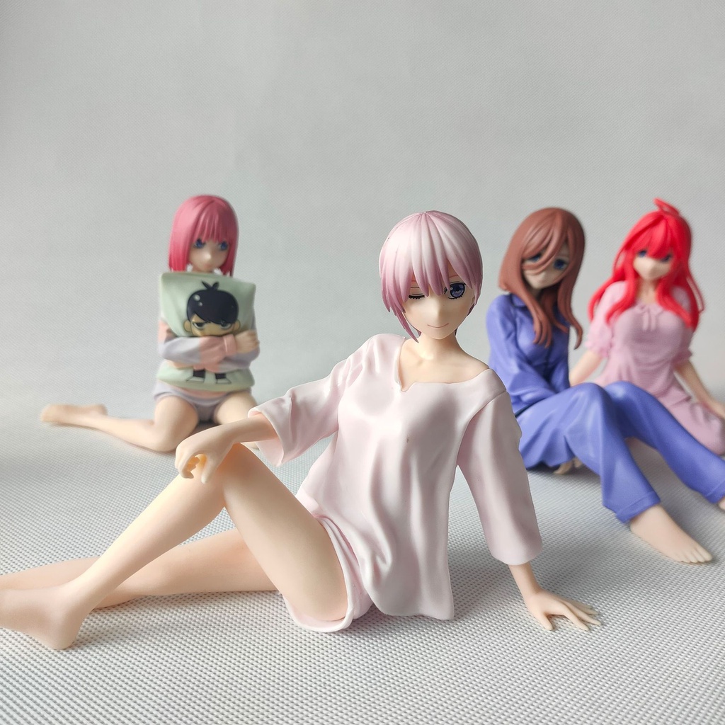 Set 5 Mô Hình Nhân Vật Nakano Ichika Nino Miku Yotsuba Itsuki Trang Trí