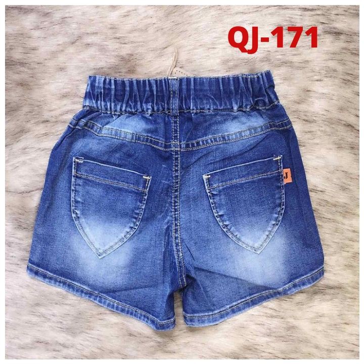 QUẦN SHORT JEAN BÉ GÁI 10-25kg. Chất jean, quần lưng thun thoải mái cho bé vận động- Tomchuakids.