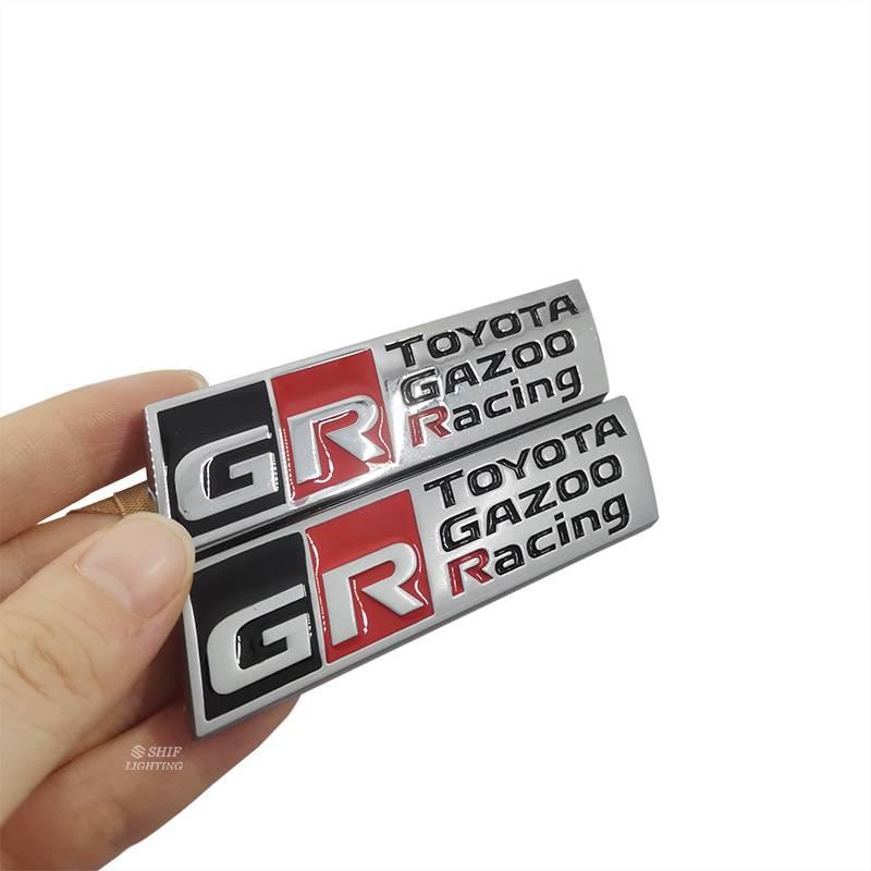 Miếng dán logo GR TOYOTA GAZOO cho xe hơi TOYOTA GR Sport độc đáo