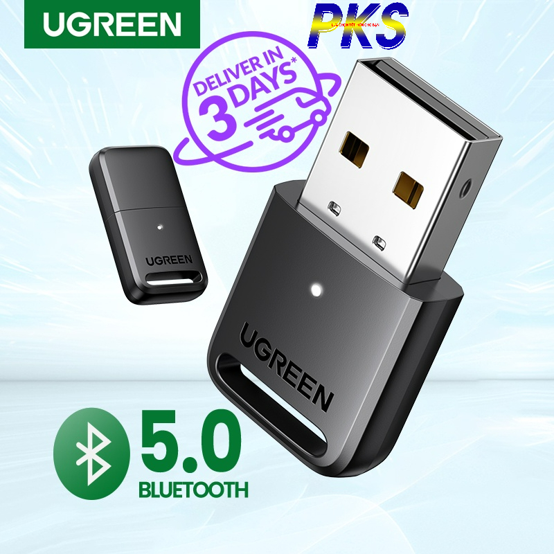 Thiết bị USB Bluetooth 5.0 hổ trợ kết nối 5 thiết bị Bluetooth cùng lúc UGREEN 80890