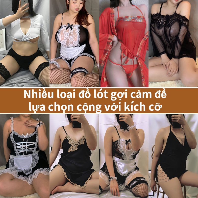 Bộ Đồ Ngủ Cỡ Lớn Hóa Trang Cô Hầu Gái Quyến Rũ Cho Nữ