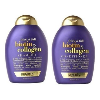 Dầu gội OGX kích mọc tóc biotin tím 389ml combo 4