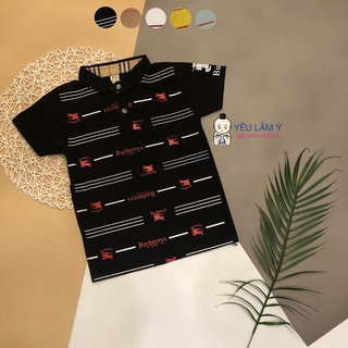 Áo polo kẻ ngang ylamy cho bé trai 5 đến 10 tuổi