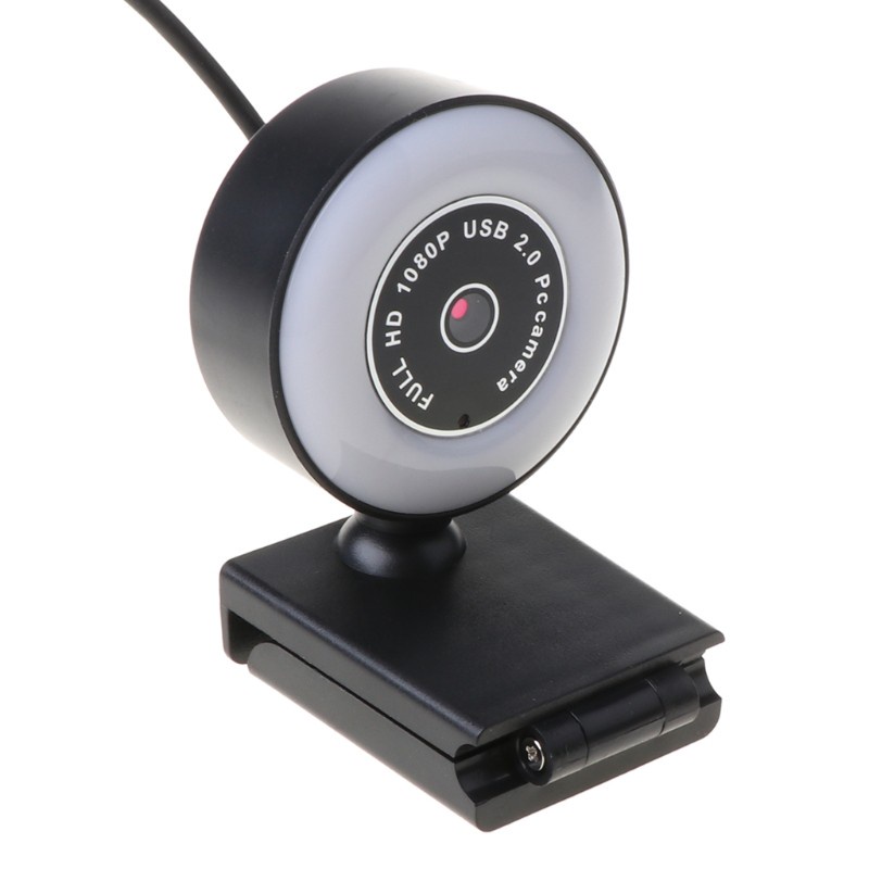 Utake 1080PHD Webcam Built-in Ring Light Web Camera With Microphone USB Plug WebCamera