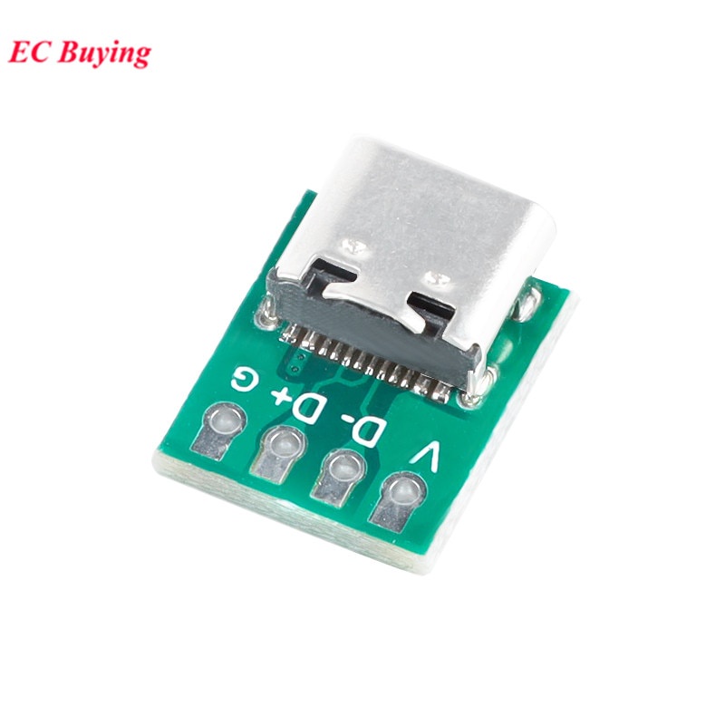 Bộ 5 Bảng Mạch Kết Nối Type-C USB3.1 16 Pin Female Sang 2.54mm Type C