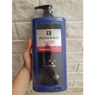 Dầu Gội Đầu Nam ROMANO Vip 1200ML Cao Cấp , Hương Nước Hoa Nam Tính Lịch Lãm , Sạch Sâu , Làm Mát Da Đầu