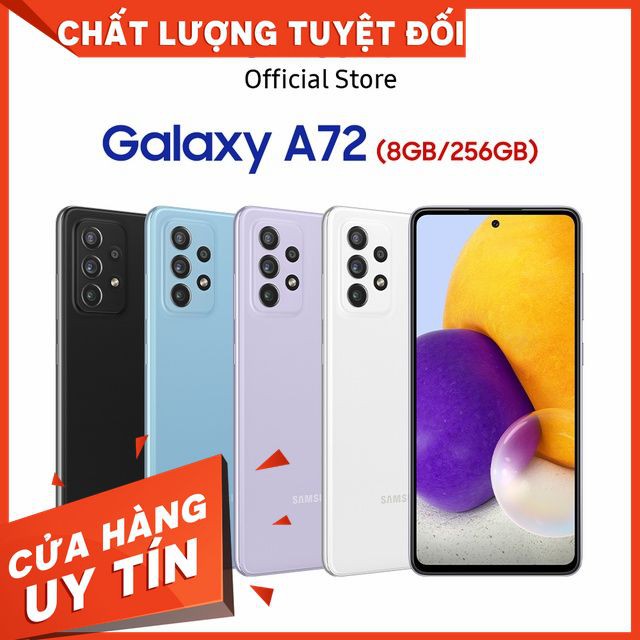 [Mã SKAMA07 giảm 8% đơn 250k]Điện Thoại Samsung Galaxy A72 (8GB/256GB) - Hãng Phân Phối Chính Thức | BigBuy360 - bigbuy360.vn