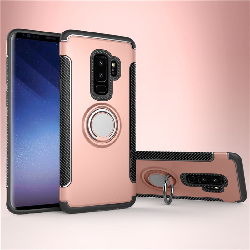 Ốp Lưng Bảo Vệ Kèm Giá Đỡ Nam Châm 2 Trong 1 Cho Samsung Galaxy S10 5g Plus S10E Note 8 9 10 Pro