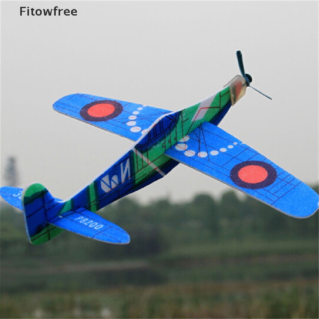 Fitw 19cm Hand Throw Flying Glider Planes Foam Airplane Party Bag Fillers Kids Toys FE