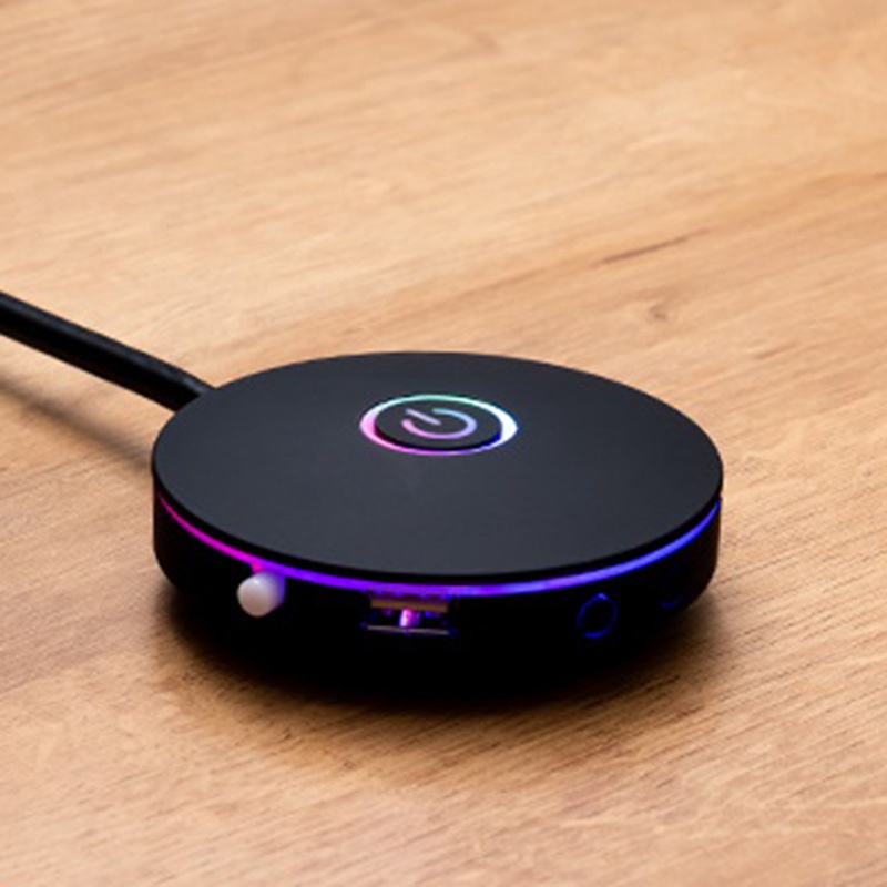 Công tắc máy tính Hiệu ứng ánh sáng RGB Nút chuyển đổi nguồn máy chủ bên ngoài ,) Thích hợp cho quán cà phê Internet ,Homes,Văn phòng ( Đen