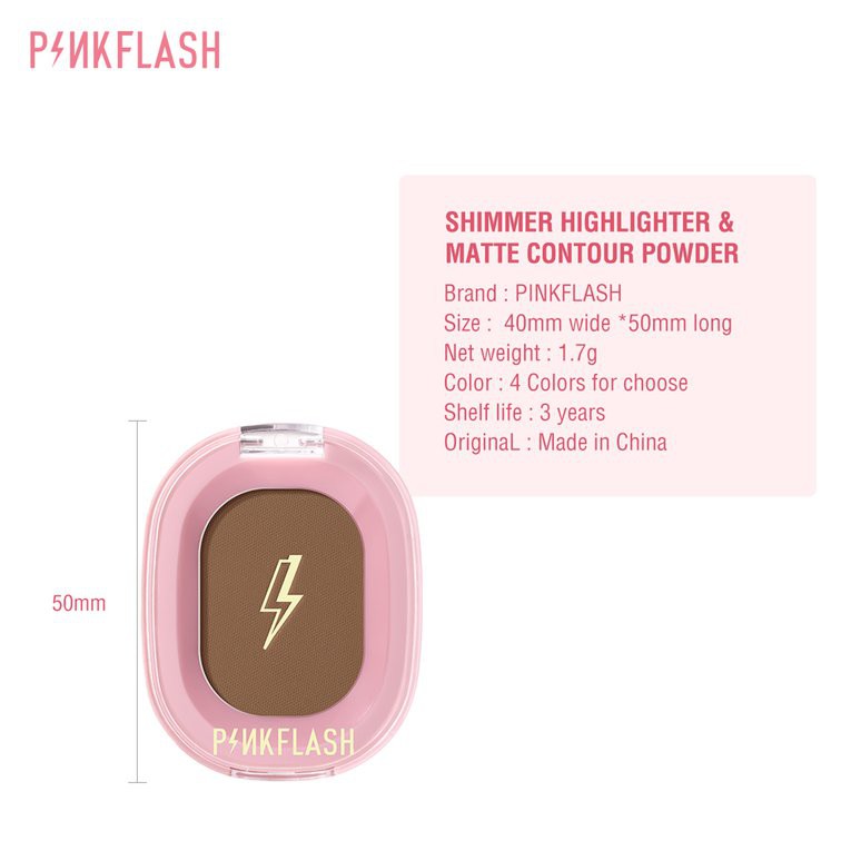 PINKFLASH Phấn tạo khối OhMyShow mịn màng lấp lánh trang điểm tự nhiên | BigBuy360 - bigbuy360.vn