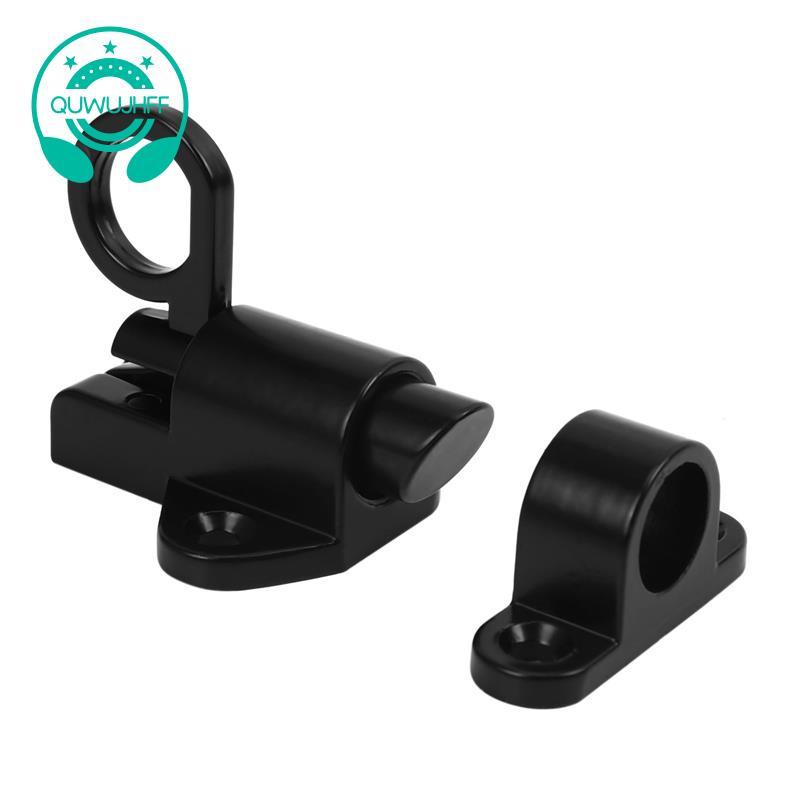 Chốt Cửa Tự Động Bằng Hợp Kim Nhôm Màu Đen Chất Lượng Cao