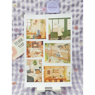 tờ Bullet Journal sticker cuộc sống cô nàng độc thân siêu xinh