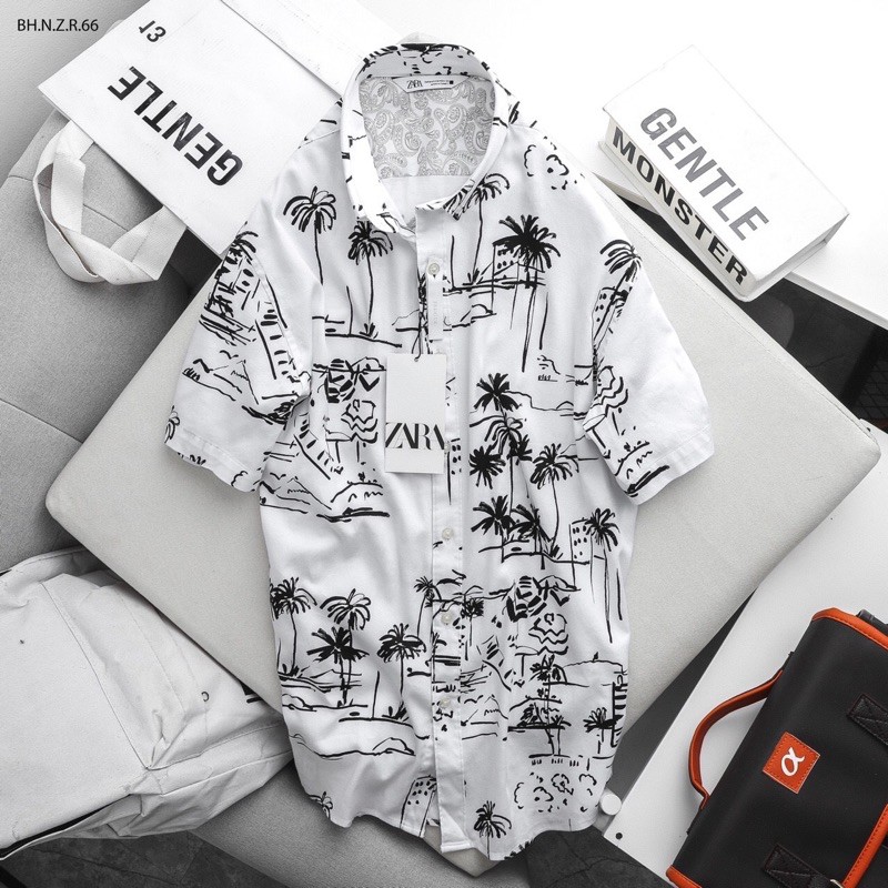 Áo sơmi nam vải đũi ngắn tay