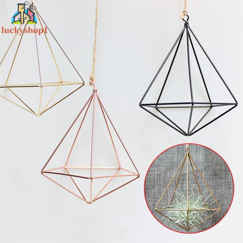 Giá Đỡ Chậu Hoa Gắn Tường Bằng Kim Loại Kiểu Dáng Hình Học Độc Đáo #An#44615#Wn12f8