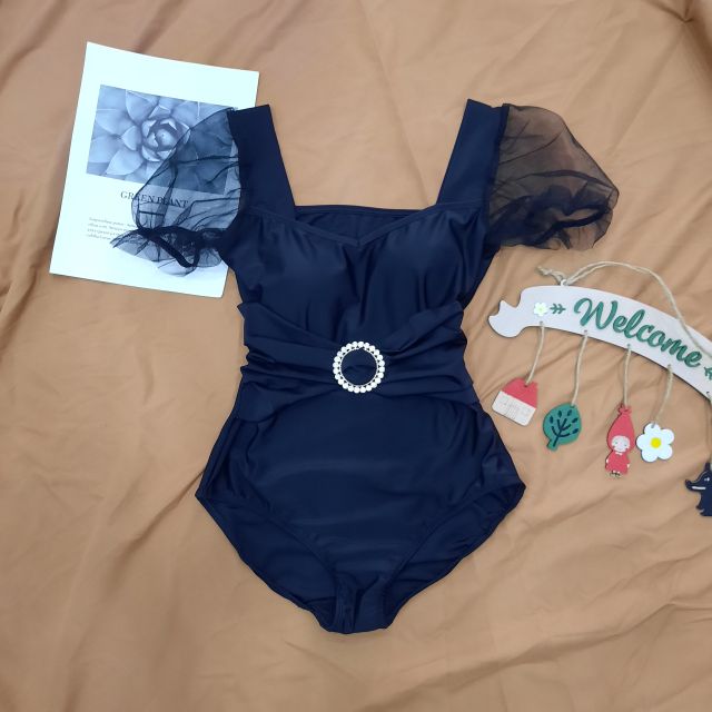 Bikini Một Mảnh Liền Thân Khoen Eo Tay Lưới HANI128 | BigBuy360 - bigbuy360.vn