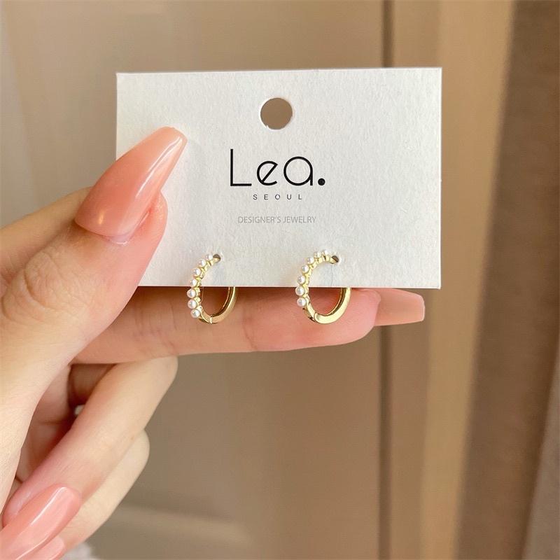 Bông tai, khuyên tai tròn nhỏ nhắn xinh xắn cho nữ BT15