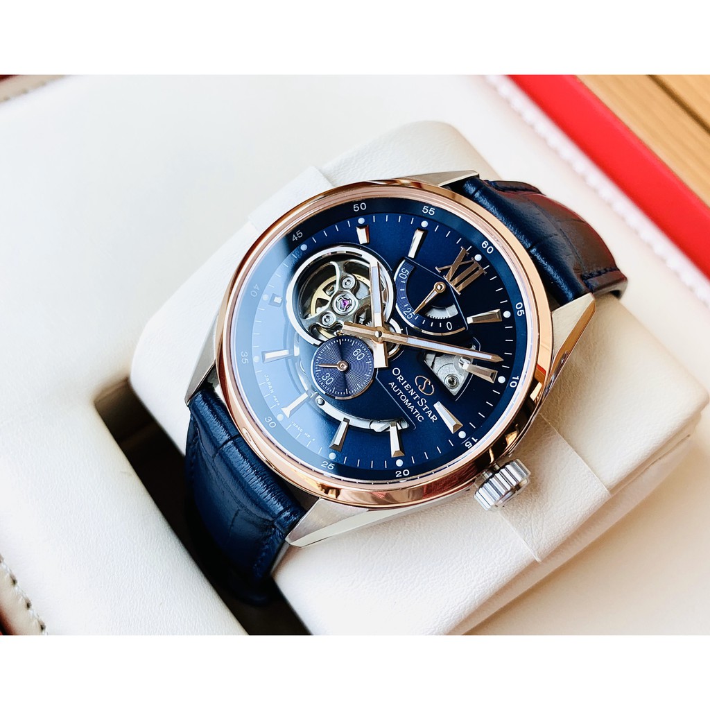 Đồng hồ nam Orient Star Limited new 2019 Semi Skeleton RE-AV0111L00B -Máy Automatic- Kính Sapphire nguyên khối