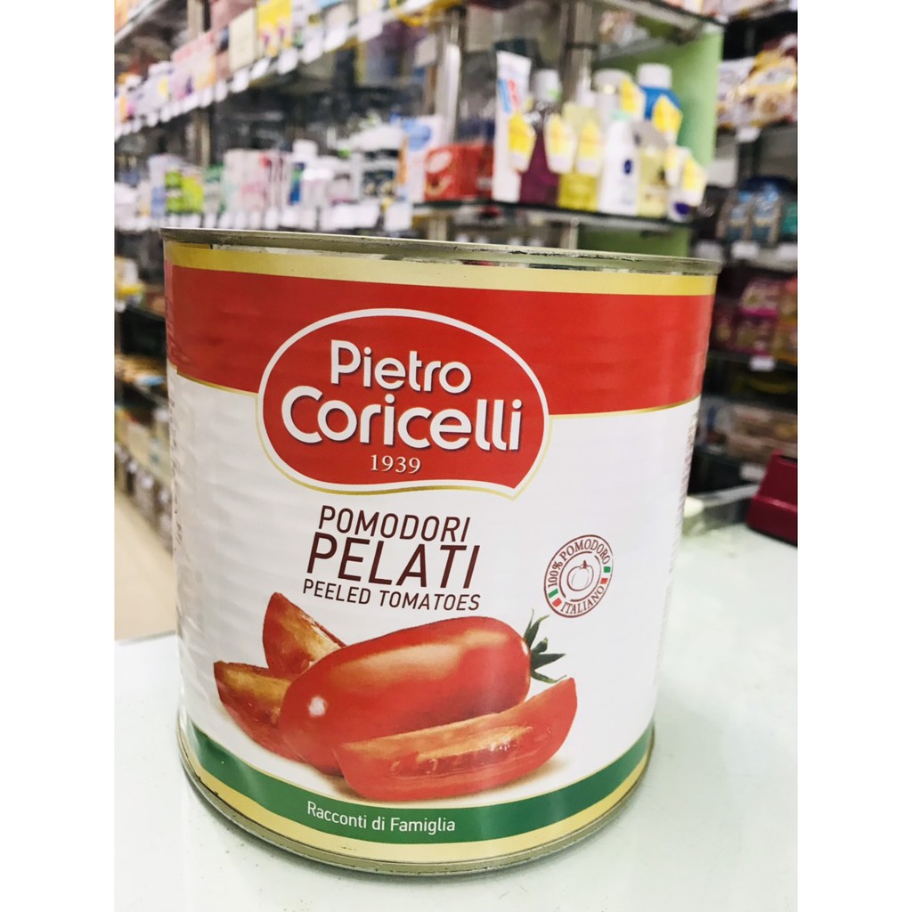 Sốt cà chua trái Pietro Coricelli Pomodori Pelati 2.5Kg