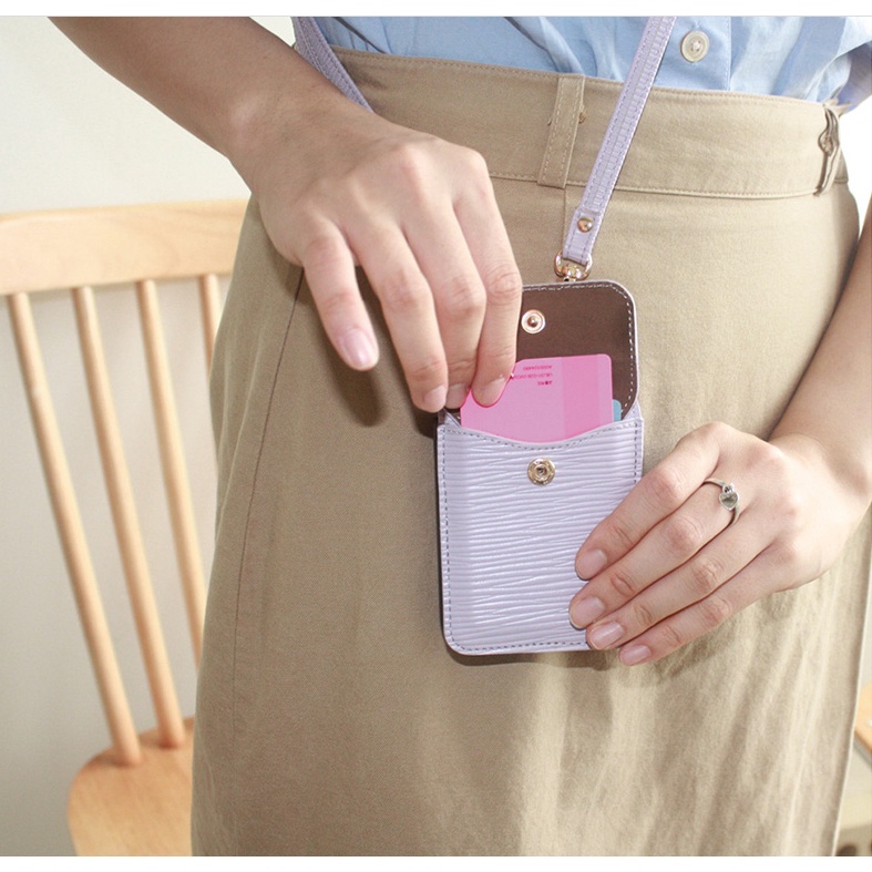 Bao Da Điện Thoại PU Dạng Ví Nắp Lật Có Dây Đeo Vai Và Ngăn Đựng Thẻ Cho Samsung GALAXY Z Flip 4 / Z Flip 3