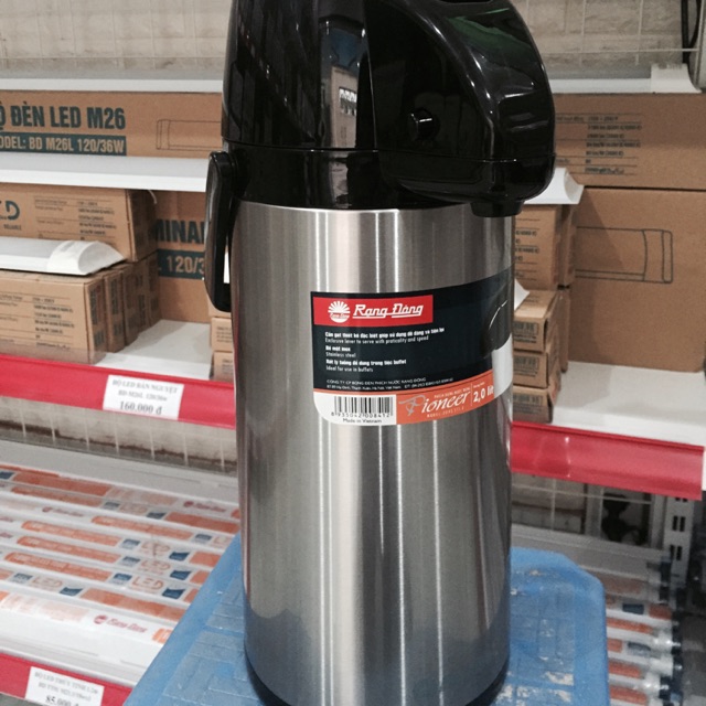 Phích bơm nước 2lit inox