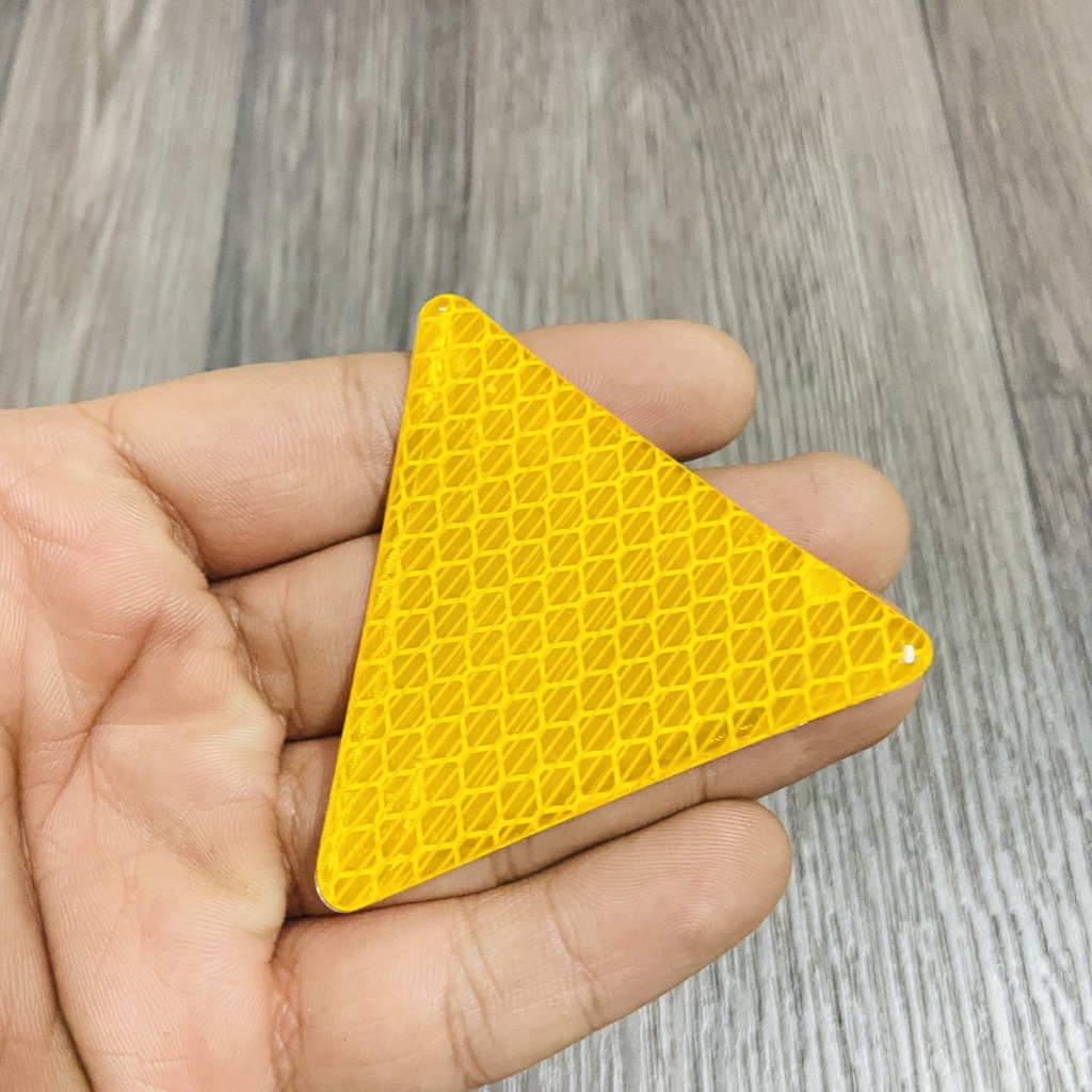 Tem LOGO cảnh báo đuôi dè, tem phản quang tam giác đuôi dè xe máy