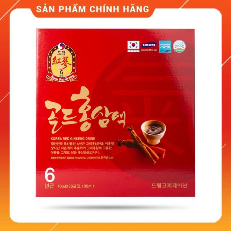 Nước Hồng Sâm 6 Năm Tuổi Hàn Quốc, Hộp 30 Gói - Hồng Sâm Hàn Quốc Chính Hãng
