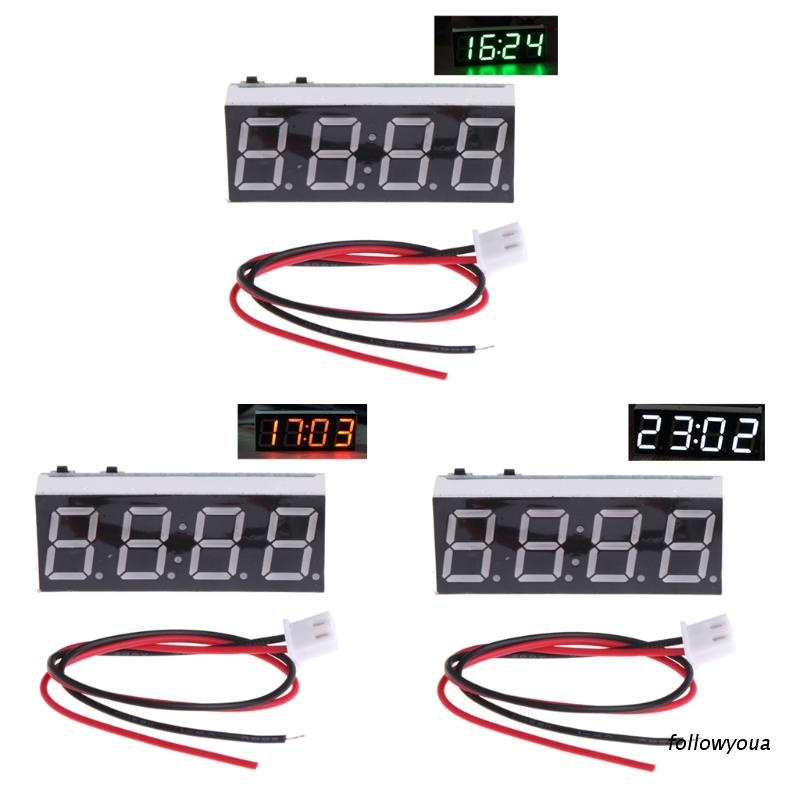 Đồng Hồ Đo Nhiệt Độ Điện Tử 12v 5-24v Có Màn Hình Led Cho Xe Hơi