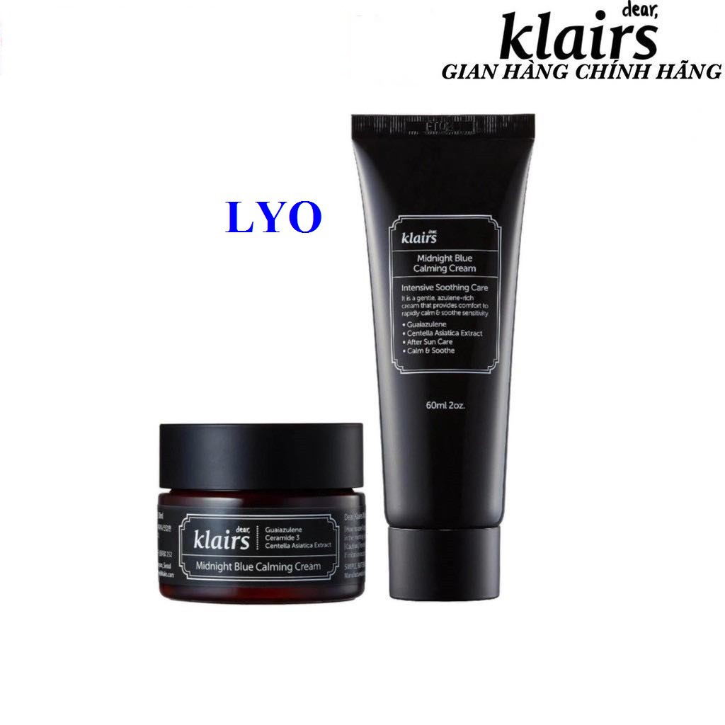 Kem dưỡng phục hồi, dưỡng ẩm Klairs Midnight Blue Calming Cream.