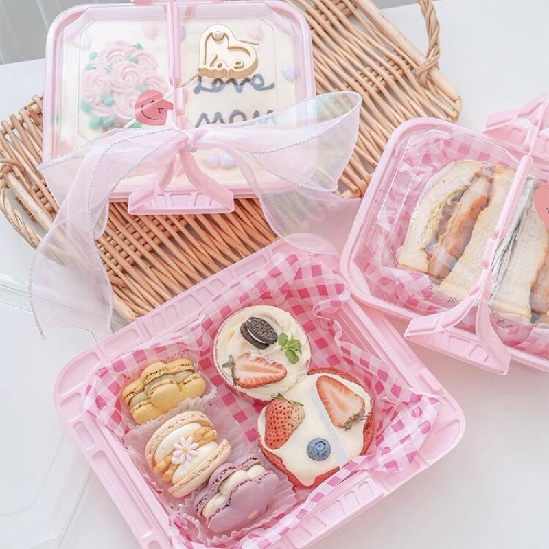 Set 50 Giấy Thấm Dầu Gói Thực Phẩm Hoạ Tiết Caro Siêu Xinh