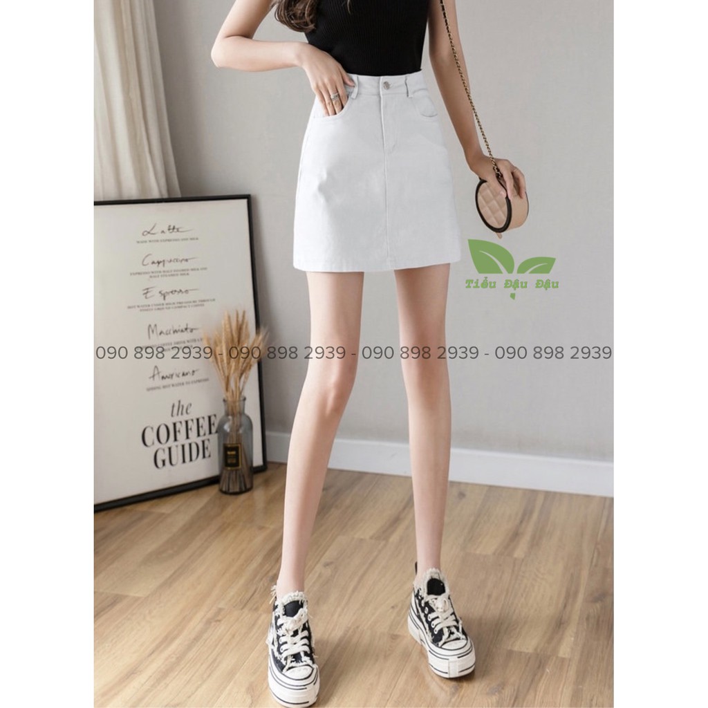 Chân Váy Ngắn Kaki Form Bassic Chữ A Lưng Cao Có Quần Trong Mặc Không Sợ Lộ Dặn Mềm Đẹp | BigBuy360 - bigbuy360.vn