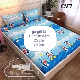 combo ga gối doremon kt 1.2*2 m+ vỏ ôm