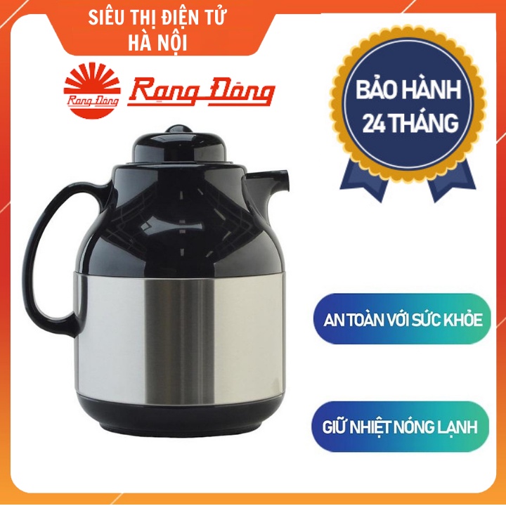 Phích Pha Trà, Phích Giữ Nhiệt RẠNG ĐÔNG - 1 Lít Vỏ INOX _RD-1055 ST1.E (Bảo Hành 2 Năm)