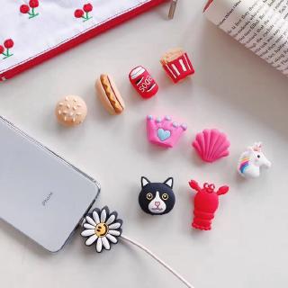 Phụ kiện bảo vệ đầu dây cáp sạc hình ngựa một sừng dễ thương