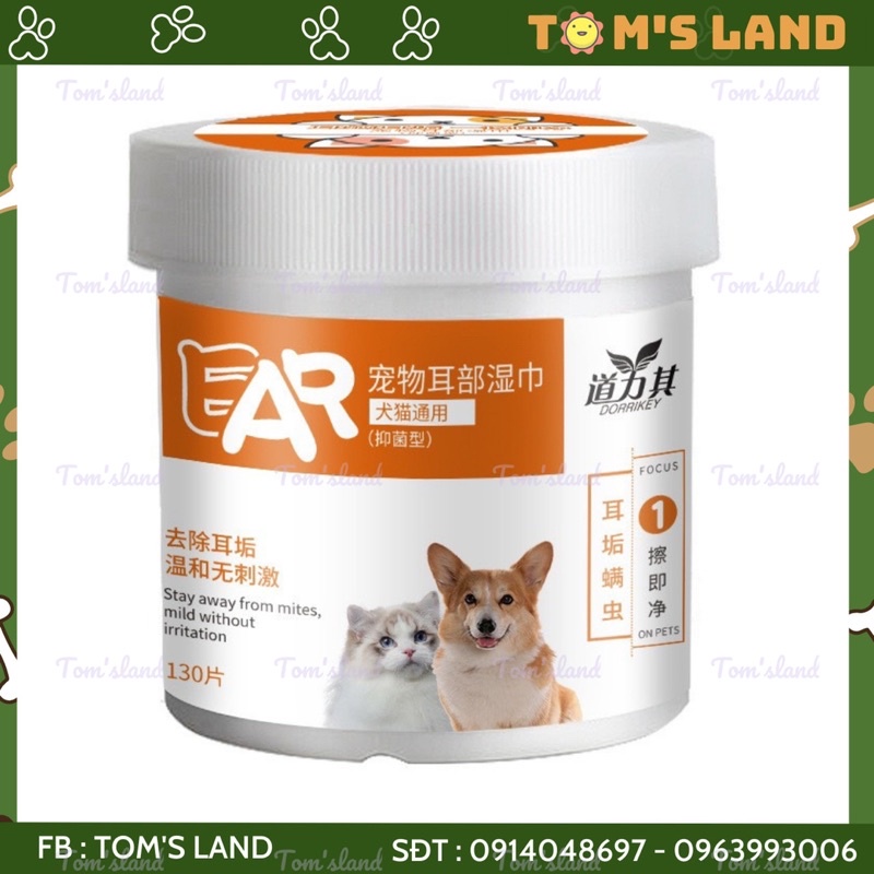 Khăn ướt lau mắt, lau tai ố bẩn cho chó mèo từ cây Lô Hội