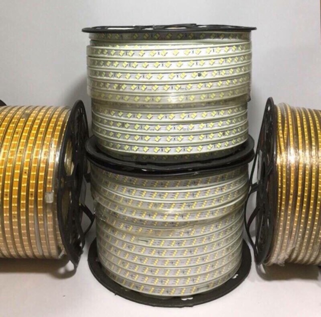 Cuộn Đèn Led Trang Trí Điện 220V 100m 3014 đèn Quẫn Cây Led Chăng Cây