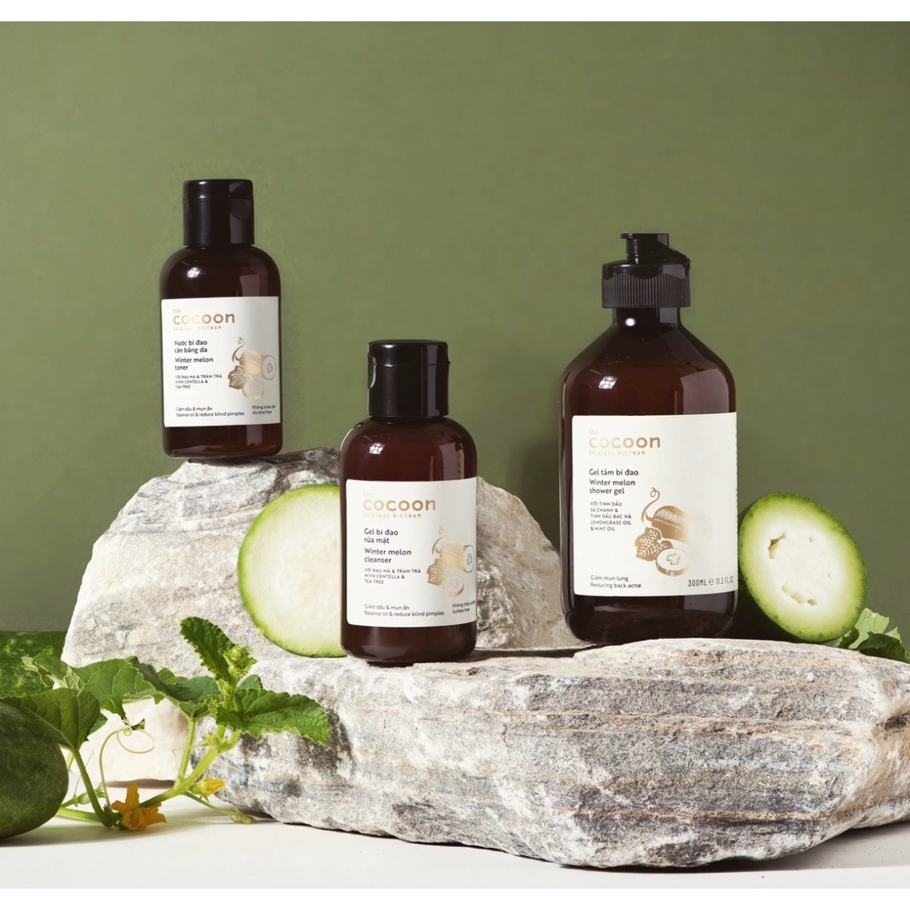 Nước bí đao cân bằng da Cocoon giảm dầu và mụn Winter Melon Toner