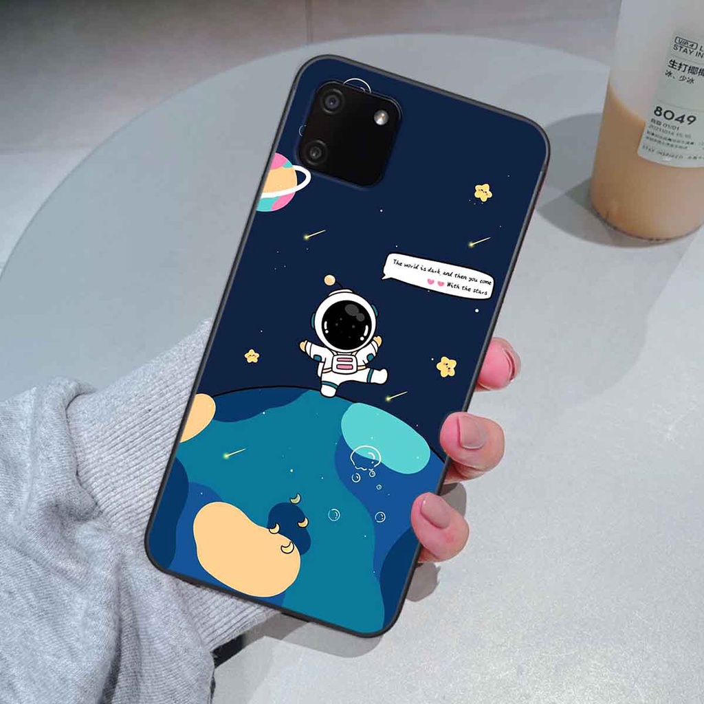 Ốp Realme C11 in hình vũ trụ, phi hành gia bầu trời cute dễ thương