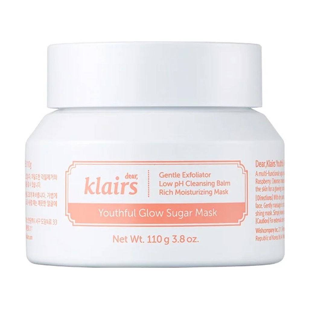 Klairs Combo Mặt Nạ Tẩy Da Chết Youthful Glow Sugar Mask 110g Và Tẩy Tế Bào Chết Cho Mọi Loại Da Midnight Blue Calming