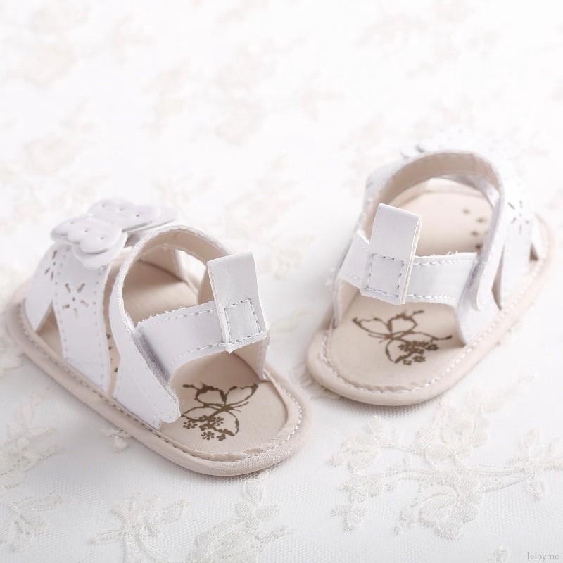 Sandals xỏ ngón đính nơ chống trượt cho bé