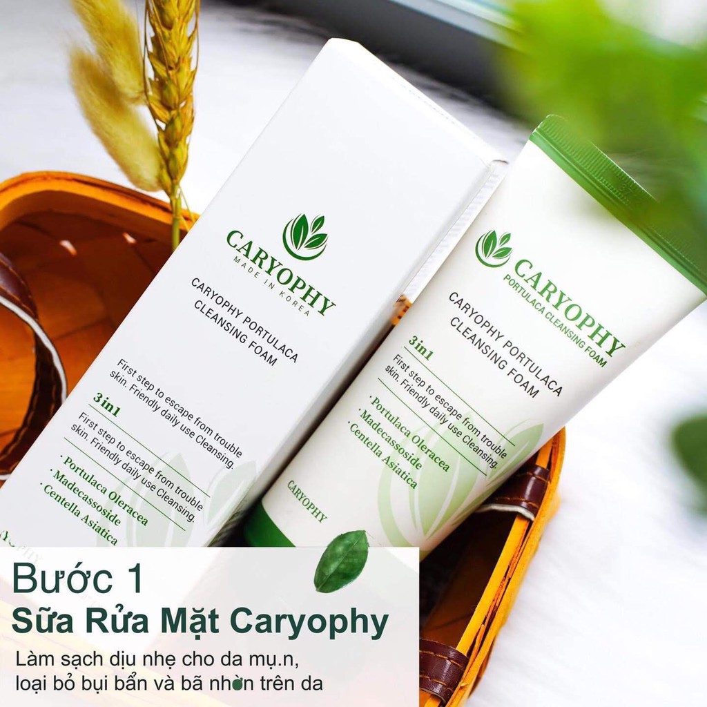 Toner Trị Mụn + Sữa rửa mặt Ngăn CARYOPHY Ngừa Mụn Đẹp Da Chính Hãng Hàn Quốc | BigBuy360 - bigbuy360.vn