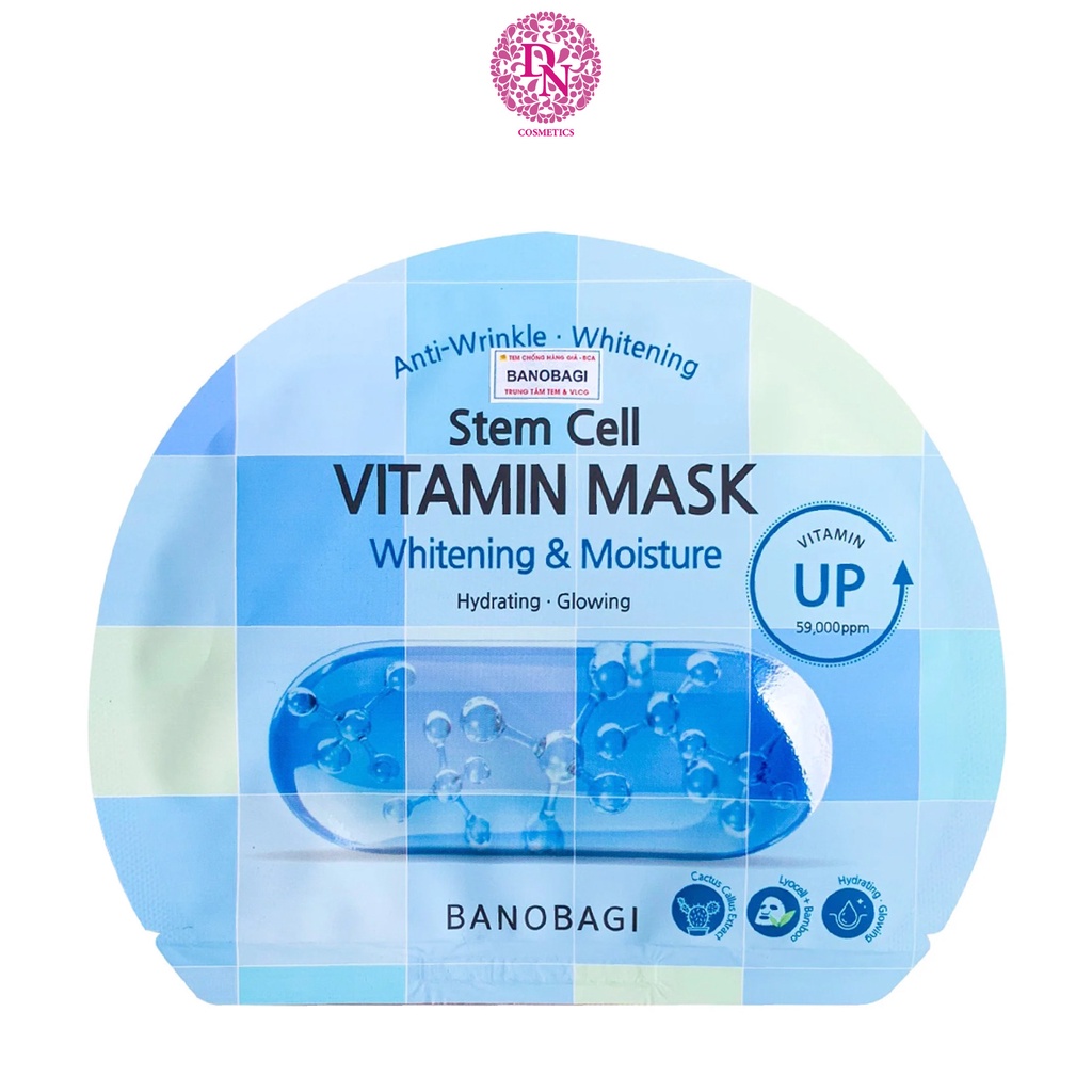 Mặt nạ dưỡng sáng da Banobagi Stem Cell Vitamin Mask (1 Miếng Lẻ)