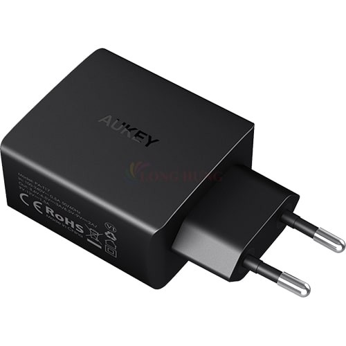 Cốc sạc Aukey 1USB QC3.0 PA-T17 - Hàng chính hãng - Cổng ra 1Type-C Dòng điện ổn định Tuổi thọ cực cao