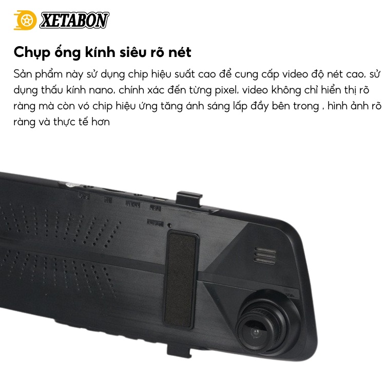 Camera Hành Trình ô tô gương chiếu hậu M4 XETABON Full Hd 1080P - Lắp đặt dễ dàng. Bảo hành 1 đổi 1 trong 12 tháng | BigBuy360 - bigbuy360.vn
