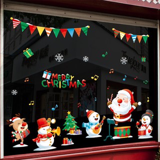decal dán kính, dán tường noel