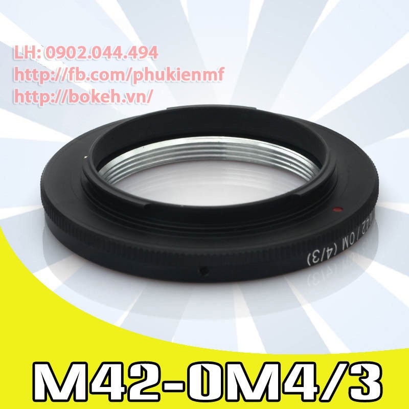 M42-4/3 Mount chuyển lens ngàm M42 sang body ngàm 4/3 Four Thirds ( M42 4/3 OM )