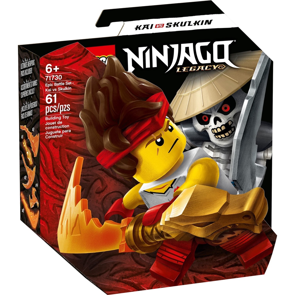 [HÀNG CÓ SẴN] LEGO Ninjago 71730 Epic Battle Set - Kai vs. Skulkin